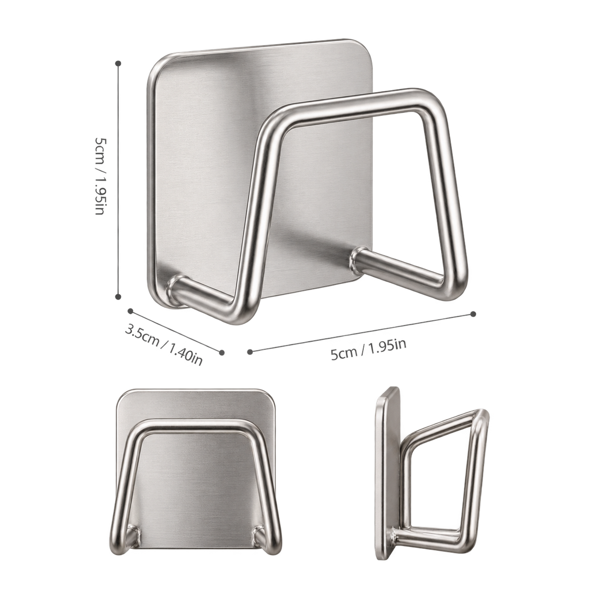 No-Drill Cabinet Storage Hooks (4 Pack)