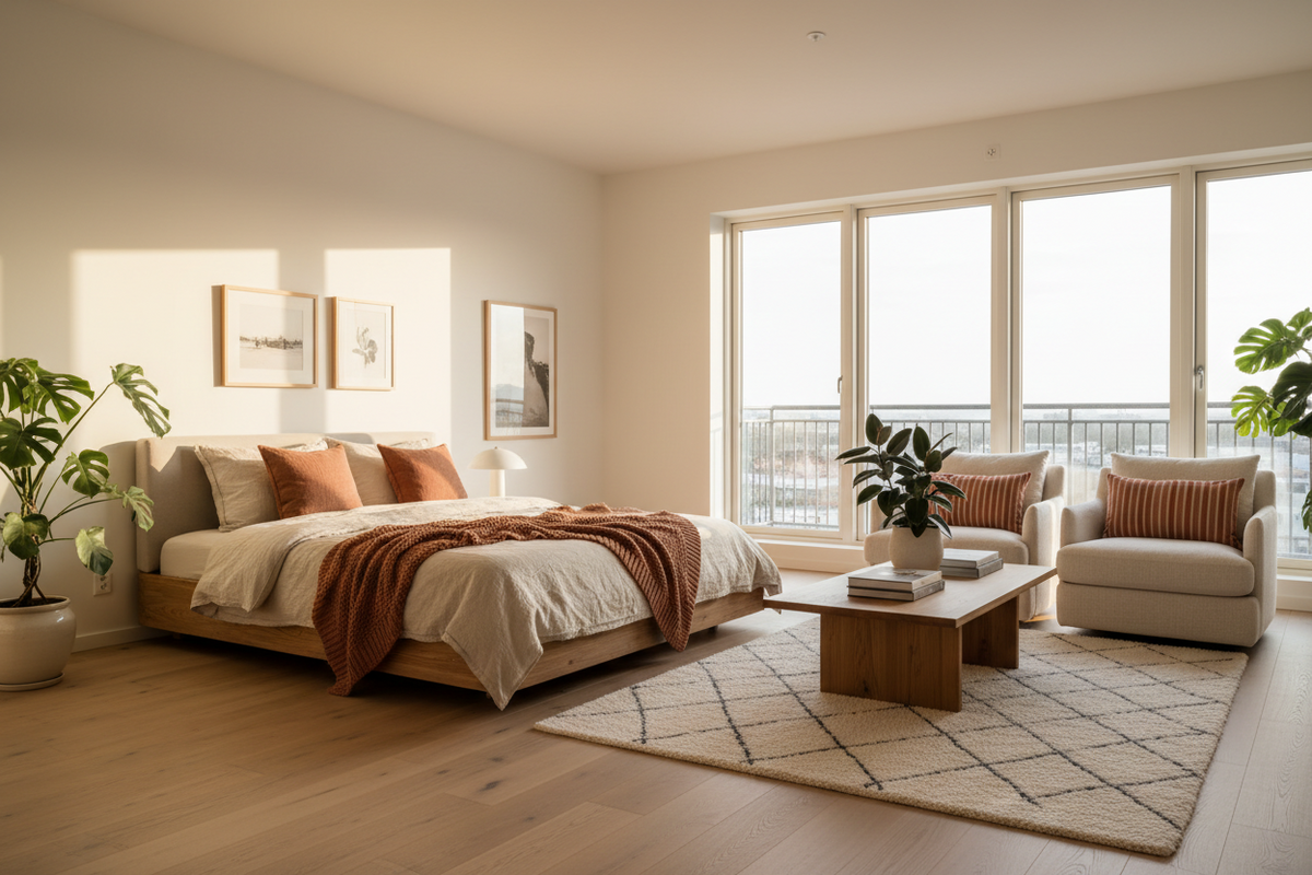 Bedroom & Living