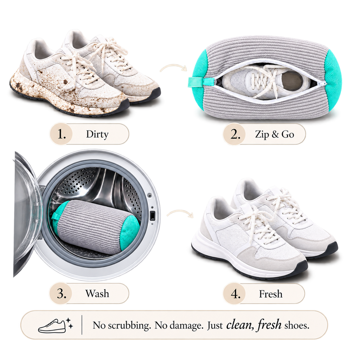 Trainer Wash Bag — Machine Wash Your Shoes Without Ruining Them