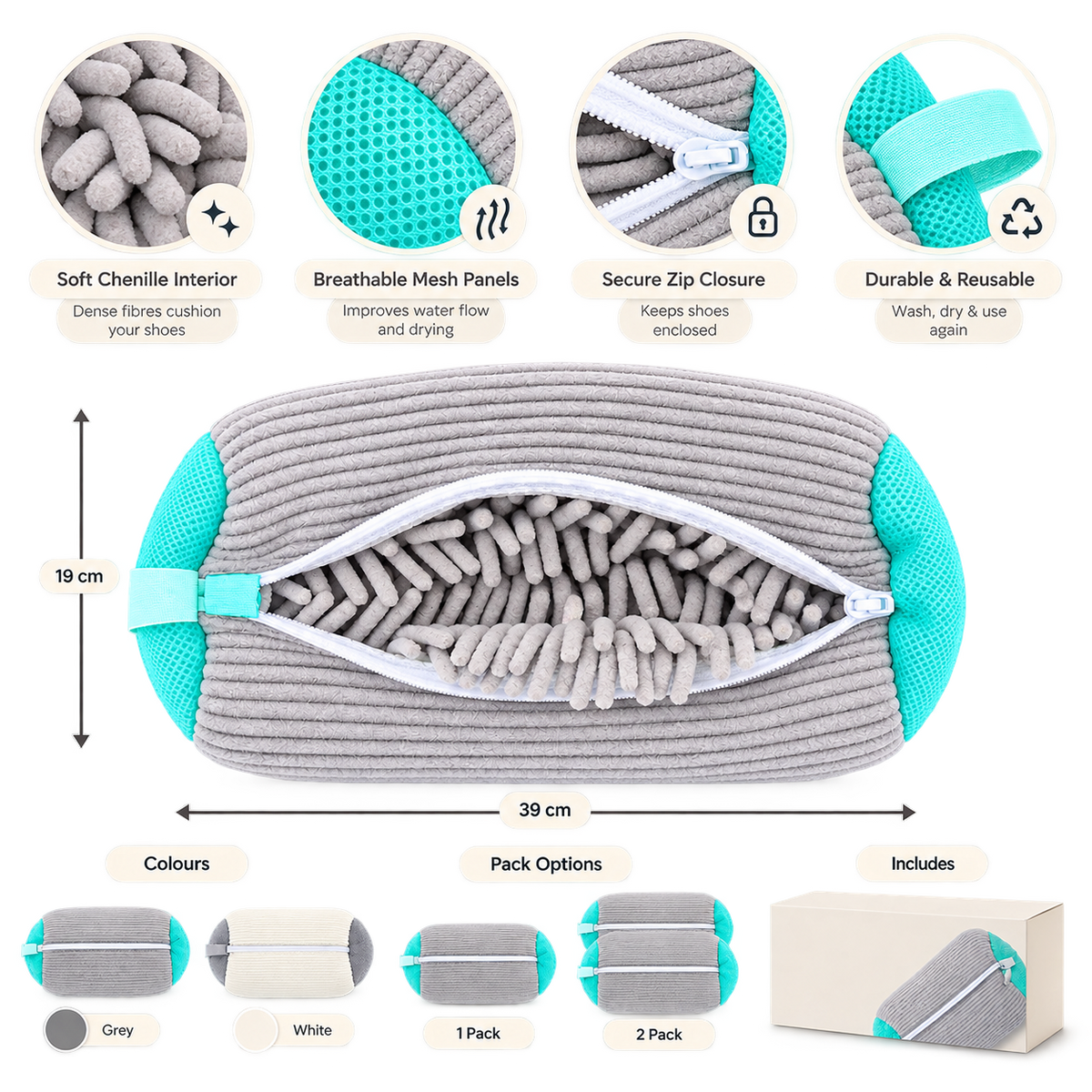 Trainer Wash Bag — Machine Wash Your Shoes Without Ruining Them