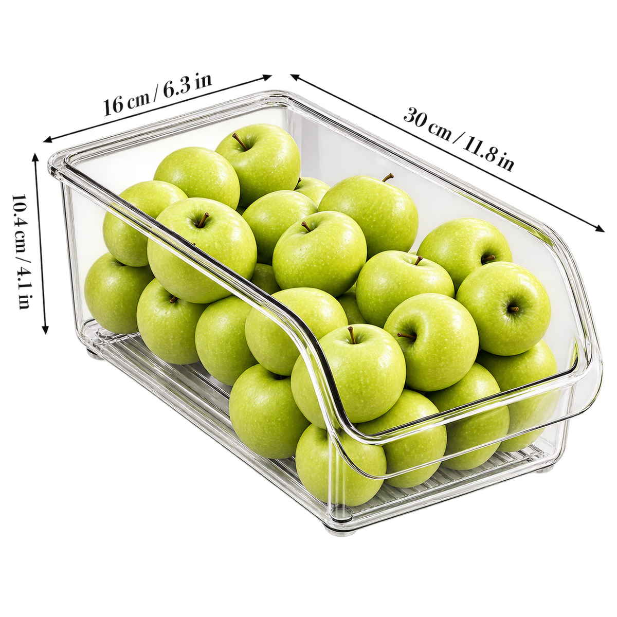 Clear Fridge Storage Bin