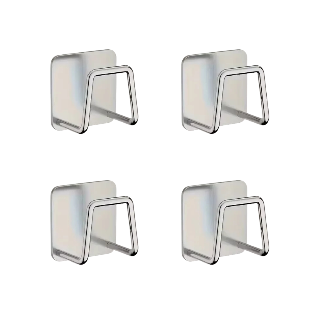 No-Drill Cabinet Storage Hooks (4 Pack)