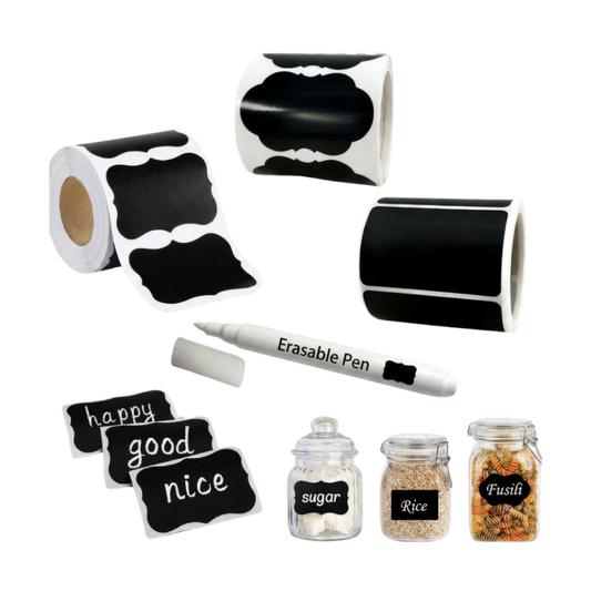 Reusable Chalkboard Pantry Labels (120 Pcs)