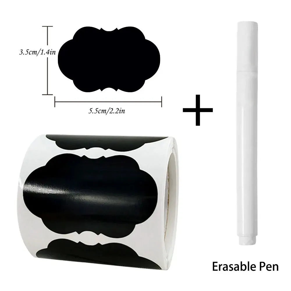 Reusable Chalkboard Pantry Labels (120 Pcs)