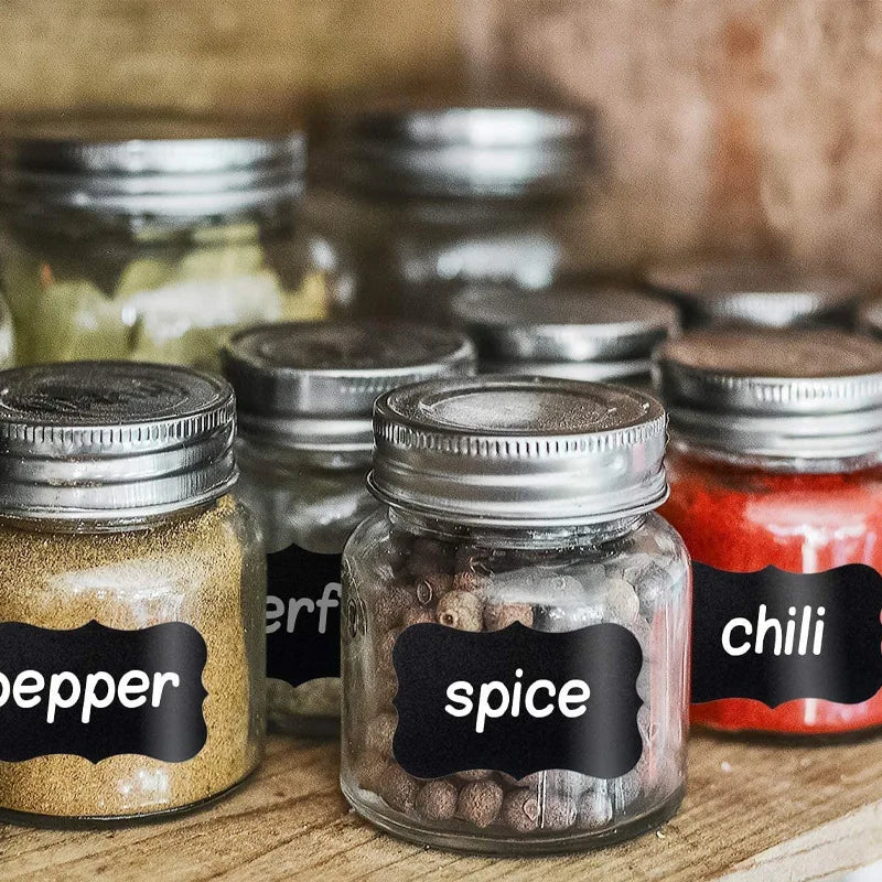 Reusable Chalkboard Pantry Labels (120 Pcs)