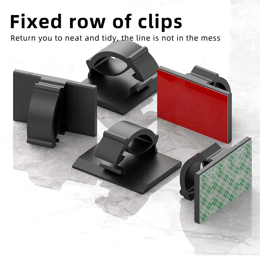 Self-Adhesive Cable Clips (30 Pack)