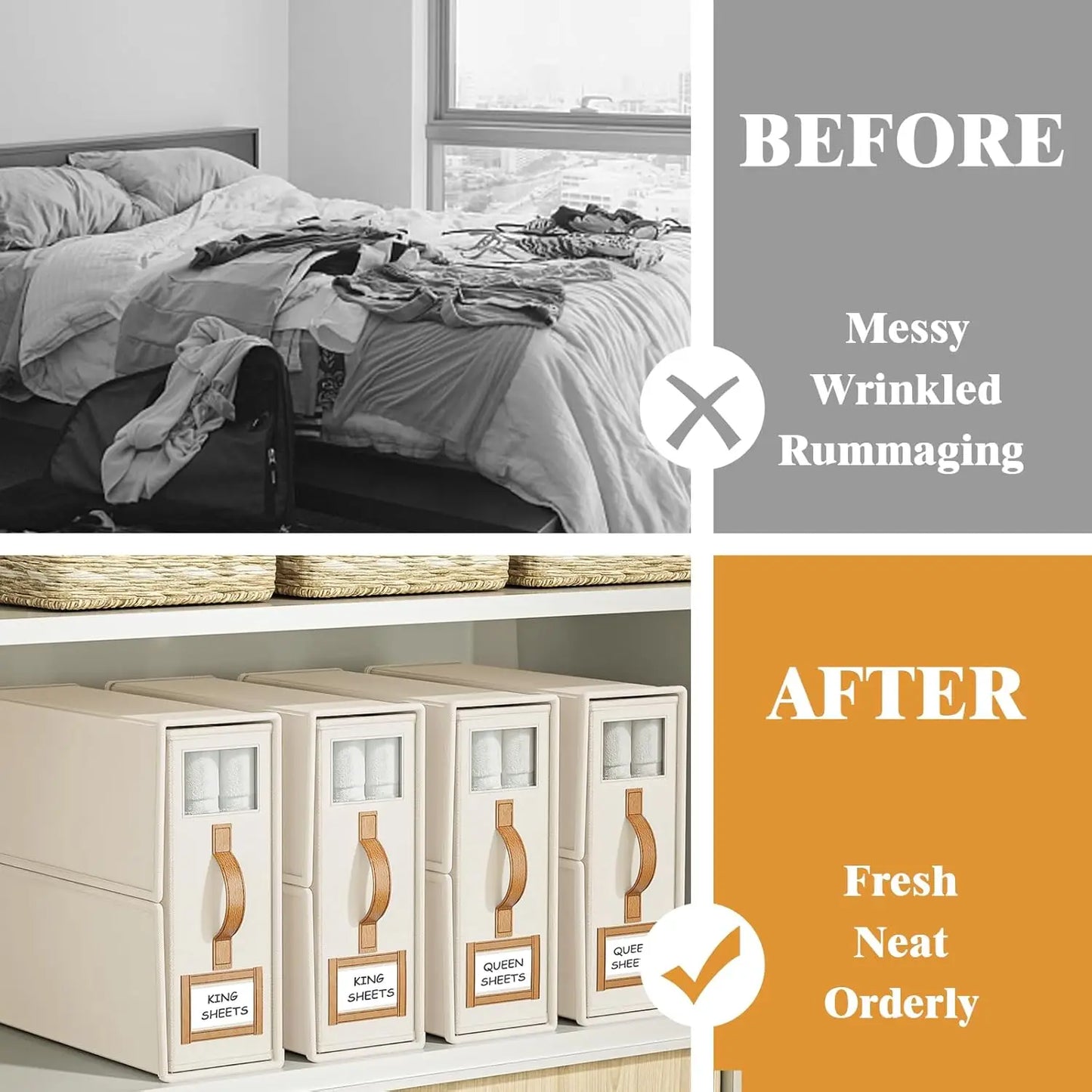 Windowed Bedding Organiser