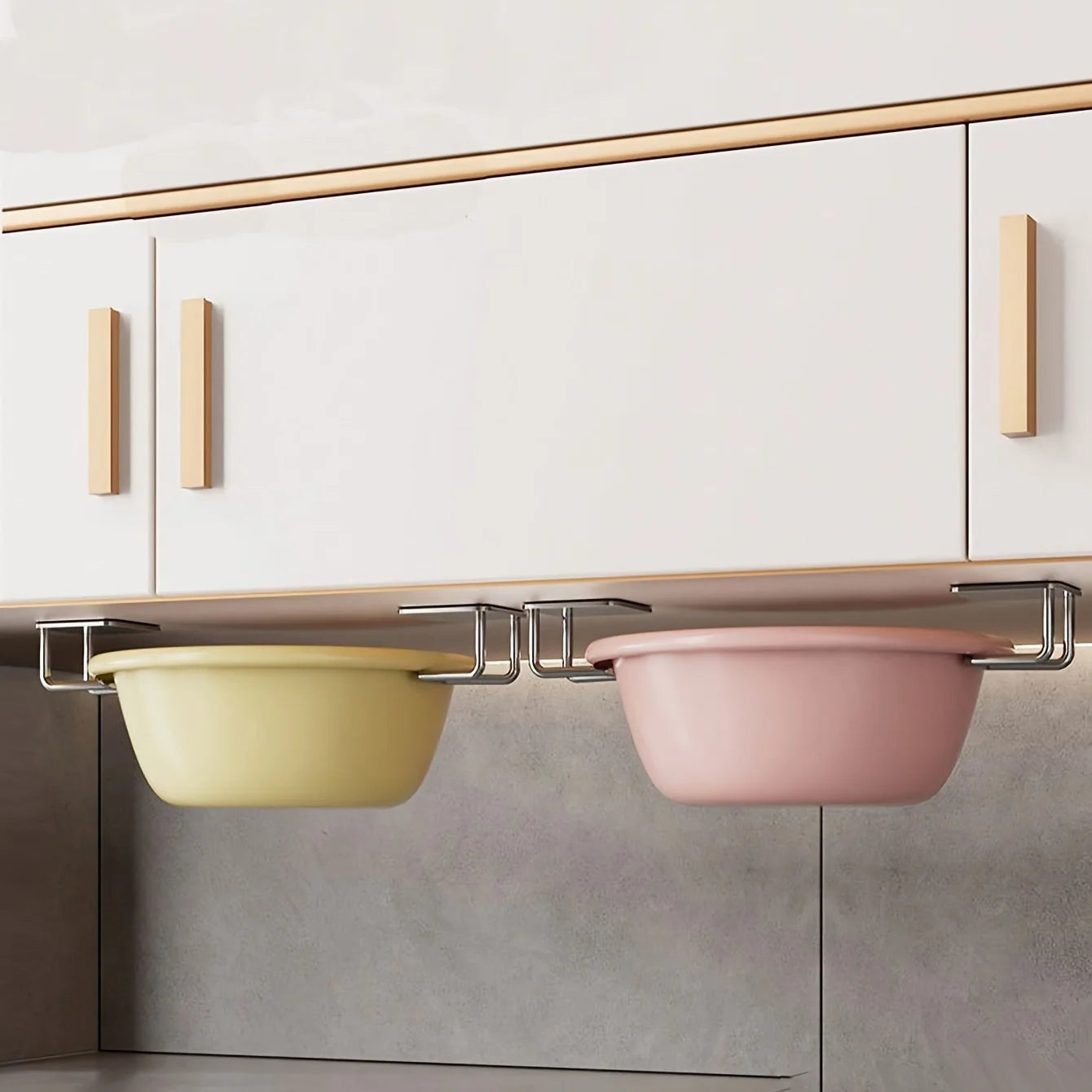 No-Drill Cabinet Storage Hooks (4 Pack)